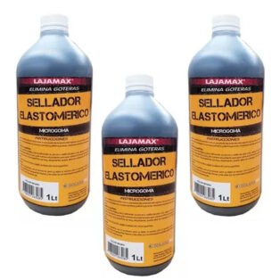 Sellador Elastomerico Negro Lajamax X 1 Lt Para Microfisuras - Imagen 4