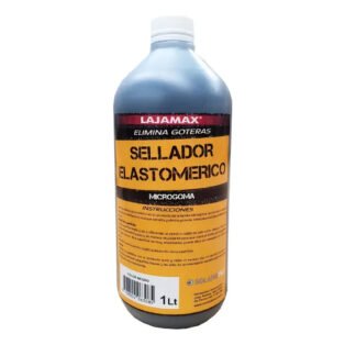 Sellador Elastomerico Negro Lajamax X 1 Lt Para Microfisuras